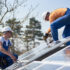 Installing Solar Photovoltaic Panel System On Roof Of House